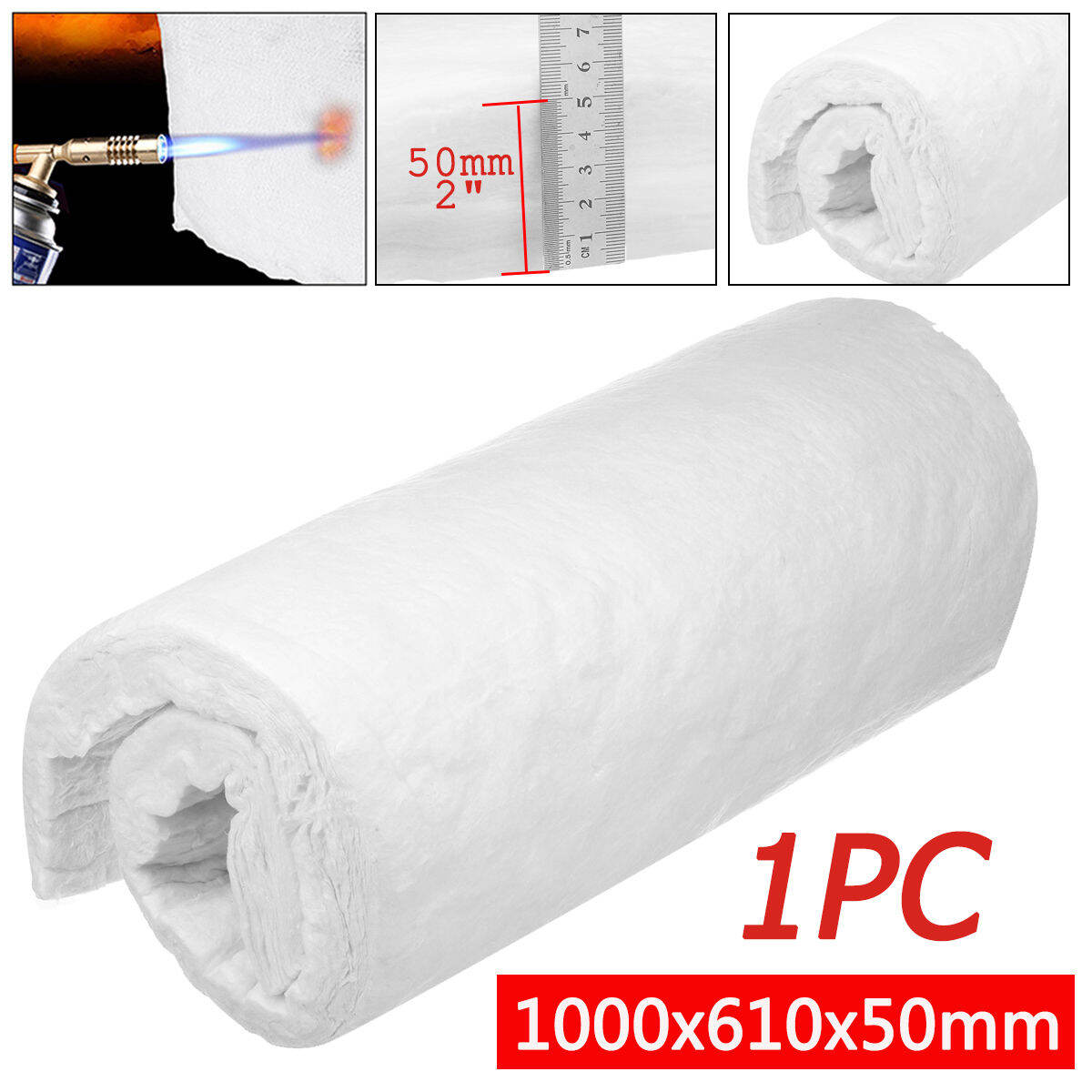 Ceramic Fibre Fire Blanket Heat Insulation fiber for Silencer, Ovens, High  Thermal Resistance at Temperatures 1600°C Size thickness 1.97 1.57 1.18  0.79 0.39 0.6x24x38inch) | Lazada PH