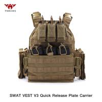 เสื้อเกราะ Swat Vest V3 วัสดุผ้า 1000D กันน้ำ ระบบปลดไว