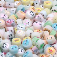 【CW】♀✎❣  20/50/100pcs 9mm Mixed Animals Beads Polymer Clay Loose Spacer Jewelry Making Diy Handicrafts Accessories