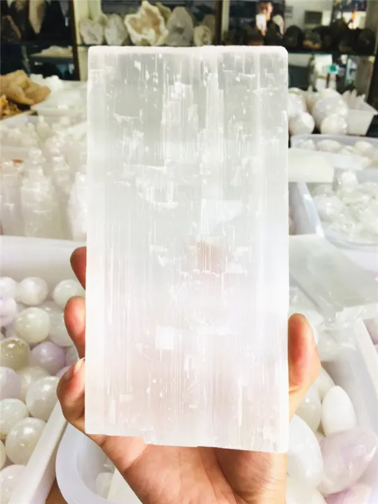 high-quality-10cm-quartz-crystal-selenite-reiki-healing-chakra-minerals-and-natural-stones