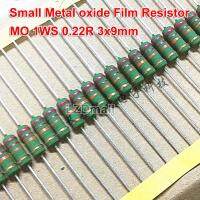 50pcs Small Metal Oxide Film Resistor 0.22R MO 1WS 0.22ohm 1W Color Ring Resistance 3x9mm