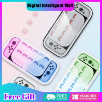 คอนโซลเกมแบบพกพาเคสโทรศัพท์กันกระแทกกระเป๋าเก็บของกล่องเปลือกแข็งโปร่งใสที่มองเห็นได้เข้ากันได้กับ Nintendo Switch Oled