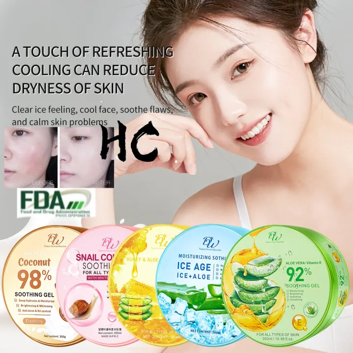 DW 92 Aloe Vera & Vitamin E Soothing Gel Moisturizing Brightrning