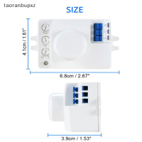 taoranbupxz สวิตช์เซ็นเซอร์ไมโครเวฟ5.8GHz HF 220V LED 360องศา Radar Motion Body SENSOR