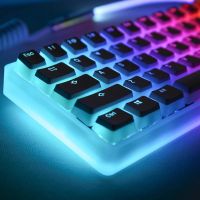 129 Pudding Keycaps OEM Keycap ยิงคู่ PBT สำหรับสวิตช์ Mx คีย์บอร์ดแบบกลไกรูปแบบ ISO ไฟ RGB Backlit S35ตัวครอบปุ่มคีย์บอร์ด