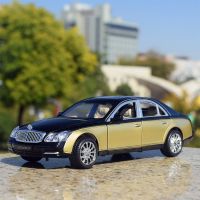 1:24 Maybach 62วินาที D Iecasts รถรุ่นโลหะอัลลอยคลาสสิกแสงเสียงจำลองงานอดิเรกของสะสมเด็กเด็กรถของขวัญของเล่น