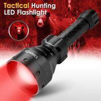 UniqueFire 1405 Red Light LED Flashlight High Power Red Beam Hunting Light Zoom3 Mode Long Range Torch for Astronomy  Aviation Rechargeable  Flashligh