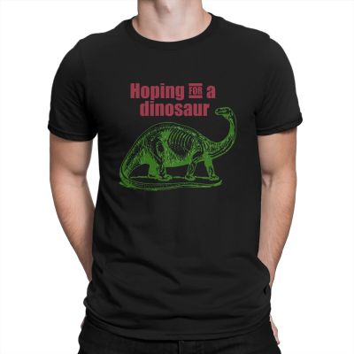 Hoping For Dinosaur Lizard Dino Durassic T-Shirts For Men Ark Survival Evolved Game Vintage Cotton Tees Short Sleeve T Shirts