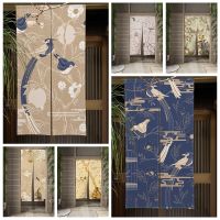 【HOT】✴◆☜ Chinese Birds Door Curtain Noren Doorway Curtains Ink Painting Print Partition