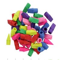 TECHCHIPEraser Caps, Pencil Top Erasers, Pencil Cap Erasers, Eraser Tops, Color Pencil Eraser Toppers, School Erasers for Kids, Use In Home, School, Office