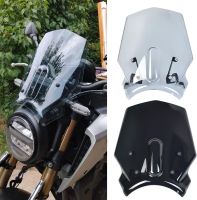 สำหรับฮอนด้า CB125R CB250R CB300R NEO Sports Cafe 2018-2022 2021กระจกบังลมกระจกรถยนต์กันลมหักเหพร้อมชิ้นส่วนรถจักรยานยนต์ยึด