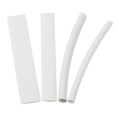 20Pcs White 3/4:1 Polyolefin Heat Shrink Tube Insulation Shrinkable Tubes Wrap Wire For Phone Data Line Heat Shrink Tubing Cable Management
