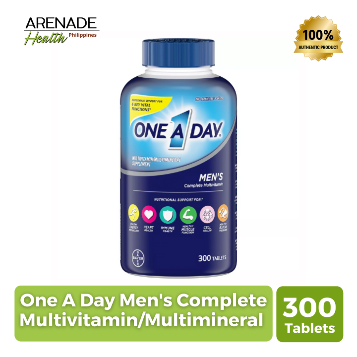 One A Day Men's Complete Multivitamin/Multimineral - 300 Tablets ...