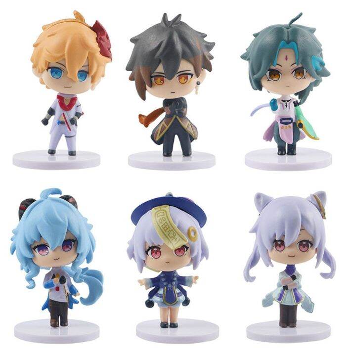 PUZHE Paimon Gifts Miniatures Doll Toys Genshin Impact Figurine Model