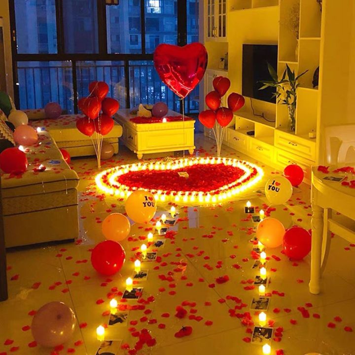 smilewil-เทียนอิเล็กทรอนิกส์-เทียน-led-แสงสีส้ม-เทียนประดับ-งานเลี้ยง-ตกแต่งงานแต่งงานวันเกิด