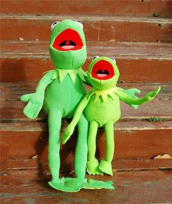 (ร้อน) 2018ใหม่ Kermit mup กบตุ๊กตาหุ่นของเล่นตุ๊กตา45เซนติเมตร