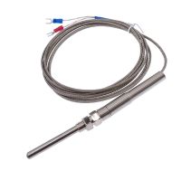 ：”{》： 30Mm K Type Thermocouple Probe Type Thermocouple Stainless Steel Probe Thermocouple 0~400℃ Temperature Sensor 1M2m3m4m5m Cable