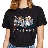 {Match maker}}อะนิเมะญี่ปุ่น Boku No Hero Academia Friends เสื้อยืดผู้หญิง T-Shirt