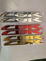 2 PCS/Pair CBR Motorcycle Chrome 3D Raised Sticker Decals Emblem For HONDA CBR 150 250RR 300R 400R 500R 600RR 1000RR RR ABS