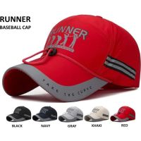 ♝☋▤ Baseball cap : Outdoor sports Stlye RUNNER - Topi Baseball Topi Bend Eaves Golf cap Adjustable caps Unisex