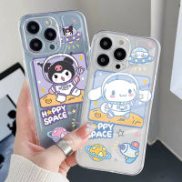 เคสสำหรับ Xiaomi Redmi Note 11 Pro 5G 11S 10 Pro 4G 10S Redmi 9C 10C Catoon Kuromi Cinnamorll คุณภาพสูงขอบสี่เหลี่ยมปลอกหมอนอากาศแบบเต็มเคสป้องกัน