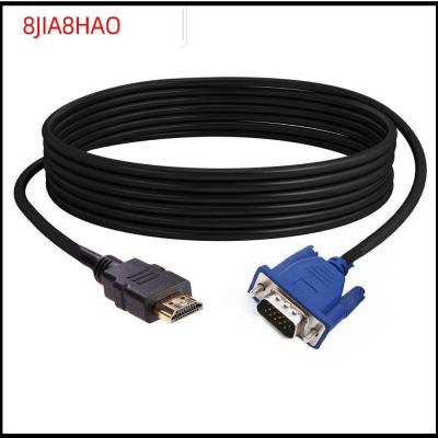 8JIA8HAO 1-5m ร้อน ดิจิทัล 1080P เอาต์พุตการแสดงผล ชายไปชาย HDMI เข้ากันได้กับตัวแปลง VGA สายแปลง AV