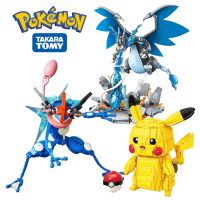 New Anime Cartoon Pokemon Pikachu Bulbasaur Building Blocks Bricks Sets Movie Dolls Model Kids Toys For Children Gift