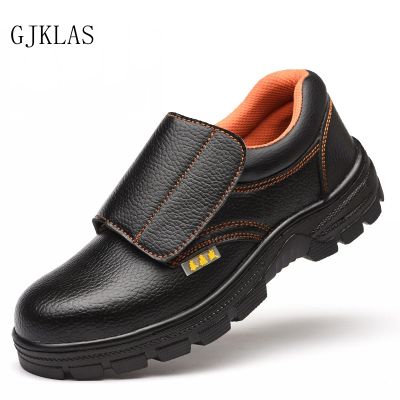 Welding Work Shoes Steel Toe Safety Shoes Men Protective Safety Boots Men Leather Indestructible Work Shoes Man Safety Boots