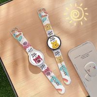 ✇✥卍 Disney kubuś 20mm 22mm Cartoon silikonowy pasek Smartwatch do Samsung Galaxy zegarek 4 biegów S3 korea bransoletka Huawei GT3 GT2 zespół