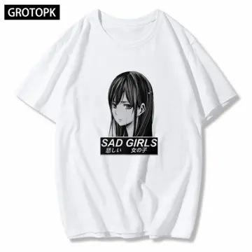 Aesthetic Glitch Sad Anime Girl / Boy Game Over' Men's T-Shirt