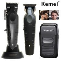 Kemei เครื่องเล็มขนเครื่องโกนหนวดไฟฟ้าผู้ชายชุดปัตตาเลี่ยนตัดผม KM-1102 KM-2299 KM-2296เครื่องตัดผมมืออาชีพ