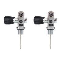 2X Universal Underwater Scuba Diving Dive DIN/Yoke Tank Valve 3/4Inch - 14 NPSM