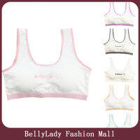 BellyLady เสื้อแขนกุดกีฬาเสื้อชั้นในผ้าฝ้ายเสื้อบราออกกำลังกายสำหรับวัยรุ่นชุดชั้นในวัยใสแฟชั่นฤดูร้อนสำหรับวัยรุ่นอายุ13-18ปี