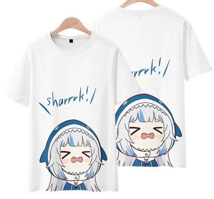 gawr-gura-3d-พิมพ์อะนิเมะ-vtuber-เสื้อยืดการ์ตูนวัยรุ่นเสื้อผ้าเด็กวัยหัดเดินเสื้อยืดเด็กฤดูร้อนชายขนาดใหญ่เสื้อผ้า