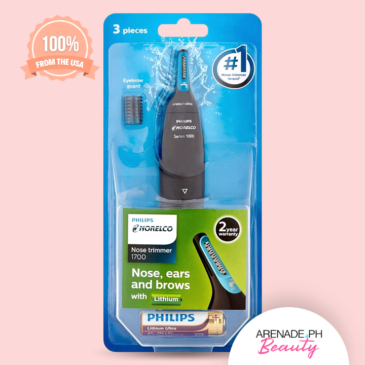 Philips Norelco 1700 Nose Ears and Eyebrow Hair Trimmer NT1700/49