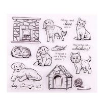 Cat Dog Silicone Clear Seal Stamp DIY Scrapbooking Embossing Photo Album Decorative Paper Card Craft