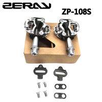 Zeray Mtb เหยียบ dengan Cleat ZP-108S ZP-109S,ประสิทธิภาพการจัดการ Spd Diri-Menci Aloi อลูมิเนียม Doubleside Pelbagai เหยียบ 1