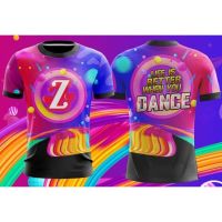 2023 new arrive- xzx180305   print 3d cool zumba t shirt full sublimation cotton summer t-shirt breathable short sleeve tee eazl