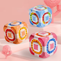 หมุนถั่วปัญญาปลายนิ้ว Cube สำหรับเด็กนิ้ว Gyro Antistress Cube การเรียนรู้การศึกษาเมจิกดิสก์เด็กของเล่นของขวัญ