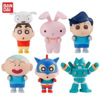 Crayon Shin Chan Anime Figure Gashapon Toys Toru Kazama Queuing Series Kawaii Doll Peripherals Ornaments Toys Gifts for Kids