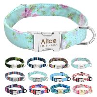 【CW】 Personalized Dog Accessories Collar Nylon Printed Pet Puppy Collar Dog ID Collars Free Engraved ID for Small Medium Large Dogs