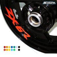 8 X custon inner rim decals wheel reflective Stickers stripes FIT KAWASAKI ZX-6R zx6r