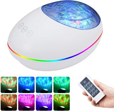 LED Galaxy Projector Star Night Lights Bluetooth Music Speaker Rotate Ocean Wave Projector for Kids Bedroom Lamp Home Decoration