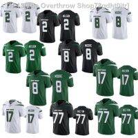 ☁ T-shirt Nfl Jets Jets embroidery Rugby Jersey 2 Wilson 17 8 77