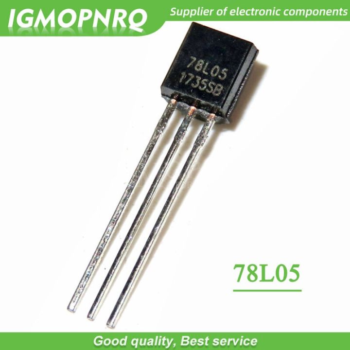 100pcs/lot Three terminal regulator transistor TO 92 package 78L05 line 7805 5V regulator laptop chip new original