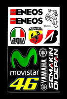 movistar yamaha สติ๊กเกอร์เบอร์นักแข็งรถมอเตอร์ไซค์ บิ๊กไบค์ ATV หมวกกันน็อค รถยนต์ สติ๊กเกอร์เคลือบเงาคุณภาพดี