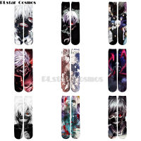 Plstar Cosmos anime Tokyo Ghoul New Style Cartoon 3d Print Men Women Funny socks 3D High Socks Men Women high quality