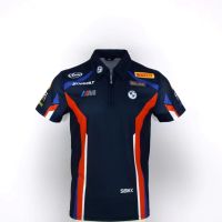 High quality stock New Style Short-Sleeved Racing Suit MOTOGP Workwear Dakar Bmw T-Shirt Logo Factory Team Short Sleeve Customization