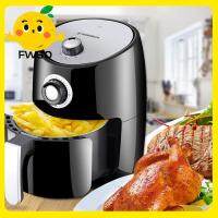 FWSQ ตัวจับเวลา2.2L สีดำน้ำมันฟรีเตาอบในครัวหม้อทอด Air Fryer หม้อทอดเครื่องทอด