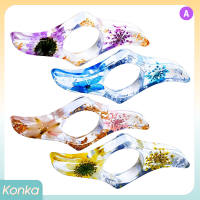 ✨ Konka หนังสือนิ้วหัวแม่มือดอกไม้แห้งอีพ็อกซี่1ชิ้นที่วางหนังสือที่คั่นหน้าหนังสือสะดวก